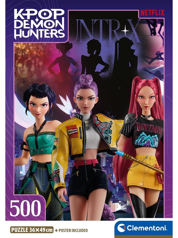 Clementoni KPop Demon Hunters - Compact 500 brikker