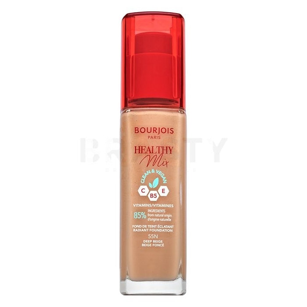 Bourjois Healthy Mix Clean & Vegan Radiant 55N Beige Intenso 30 ml — Fondotinta liquido