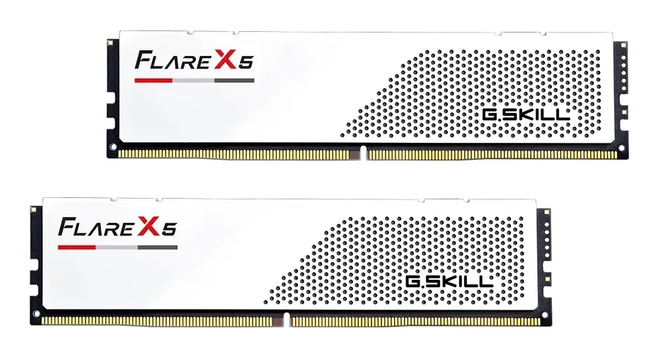 G.Skill Flare X5 DDR5-6000 - 64GB - CL28 - Dual Channel (2 pcs) - AMD EXPO & Intel XMP - Valkoinen