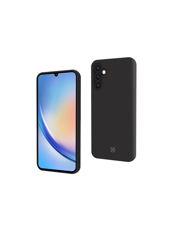 Celly Cromo Soft rubber case Galaxy A34 5G Svart