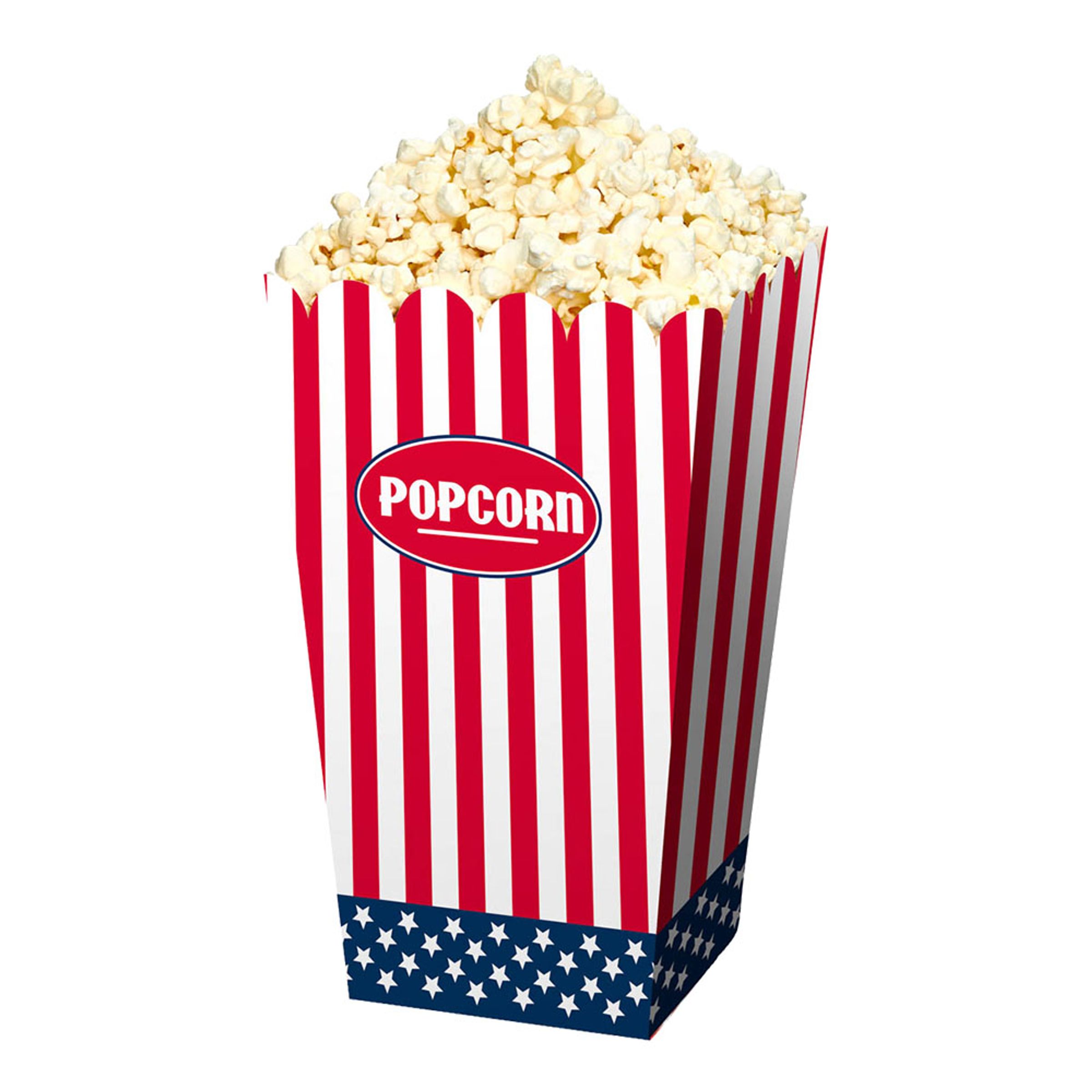 Popcorn-astia USA - 4-pakkaus