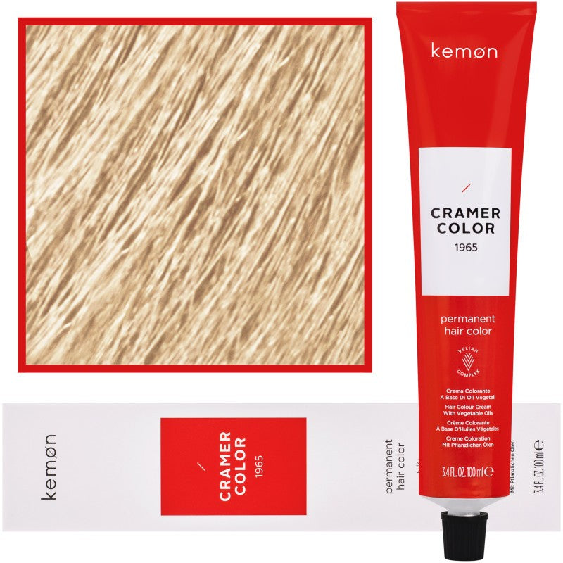 Hiusväri Kemon Cramer Color 100ml 123 | Erittäin vaalea beige kulta