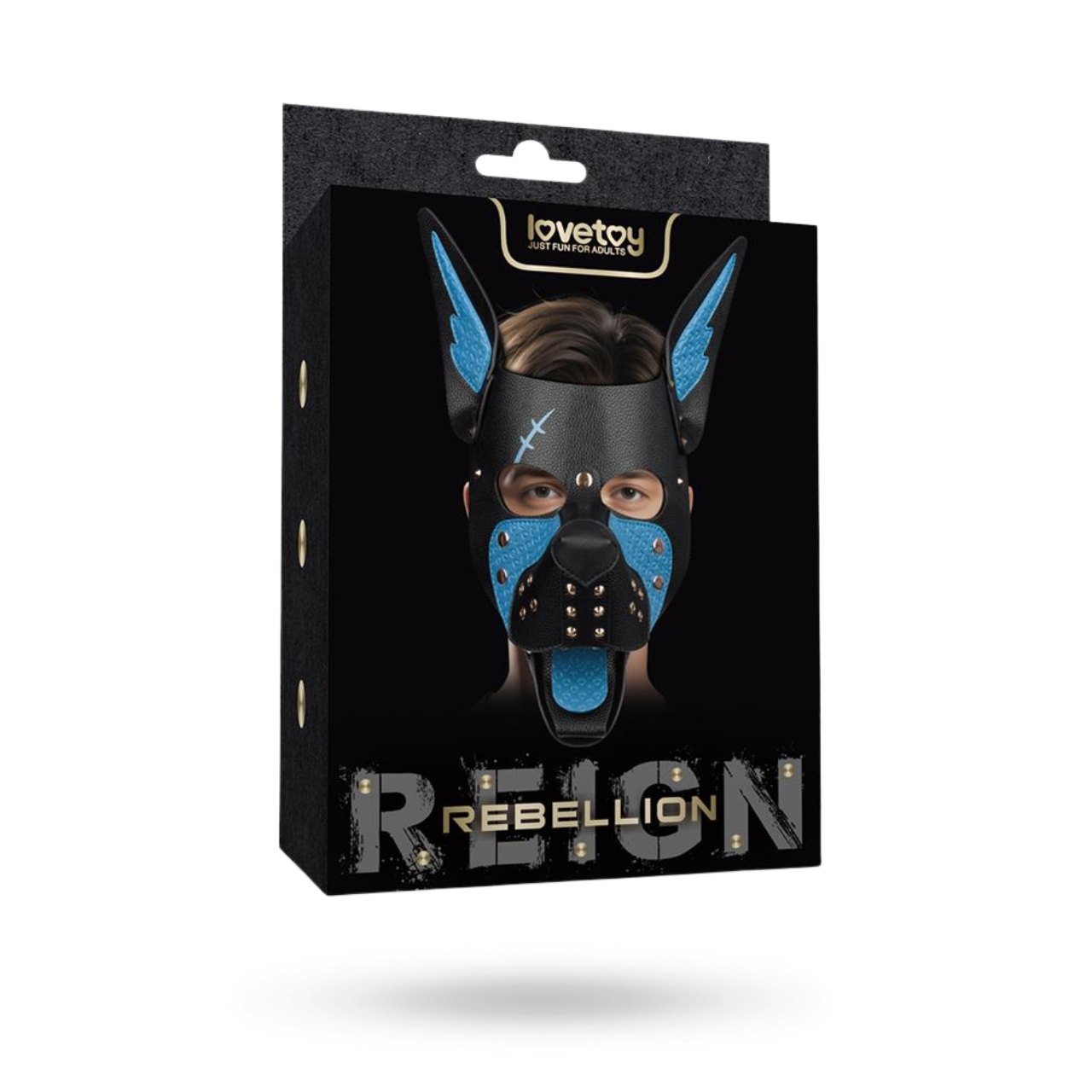 Rebellion Reign Scarred Alpha Pup Mask Blue BDSM-maski