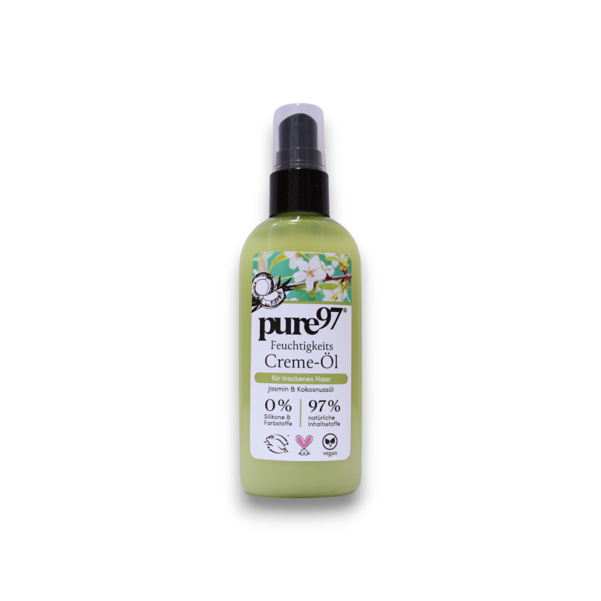 Pure97 Jasmin & Kokosnuss lämpösuojaava hiusvoide 100ml