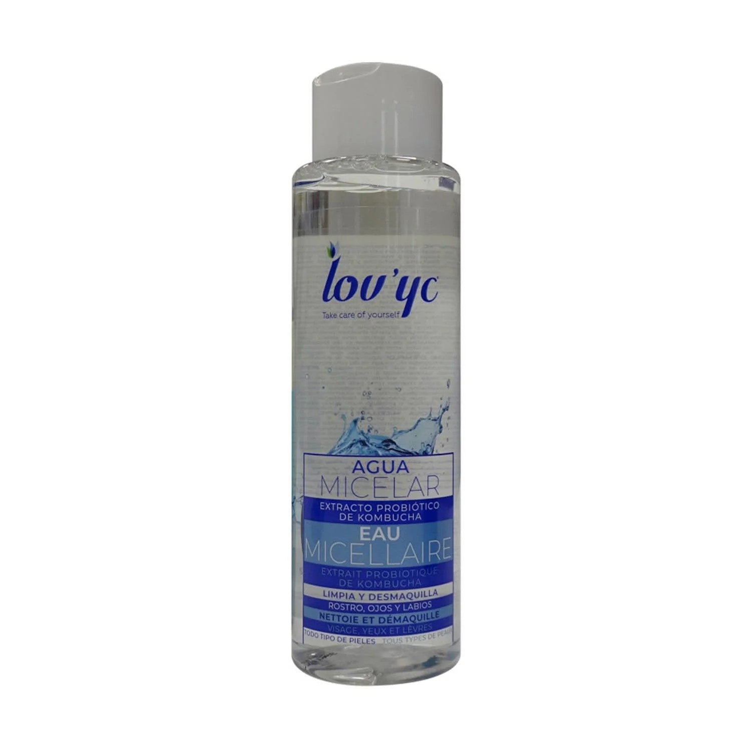 Lovyc Probiotic Kombucha Micellar Water Face Silmät ja huulet 500 ml