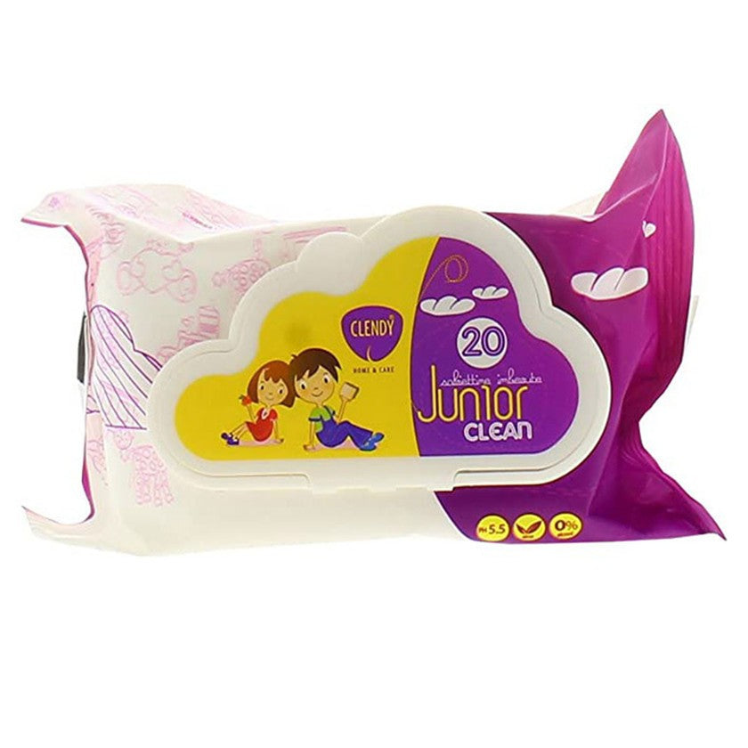 Clendy Salviettine Imbevute Junior Clean 20 Pezzi — Salviettine umidificate