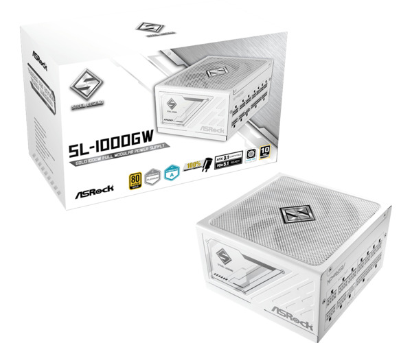 ASRock Steel Legend SL-1000GW 1000W -virtalähde, 80 Plus Gold