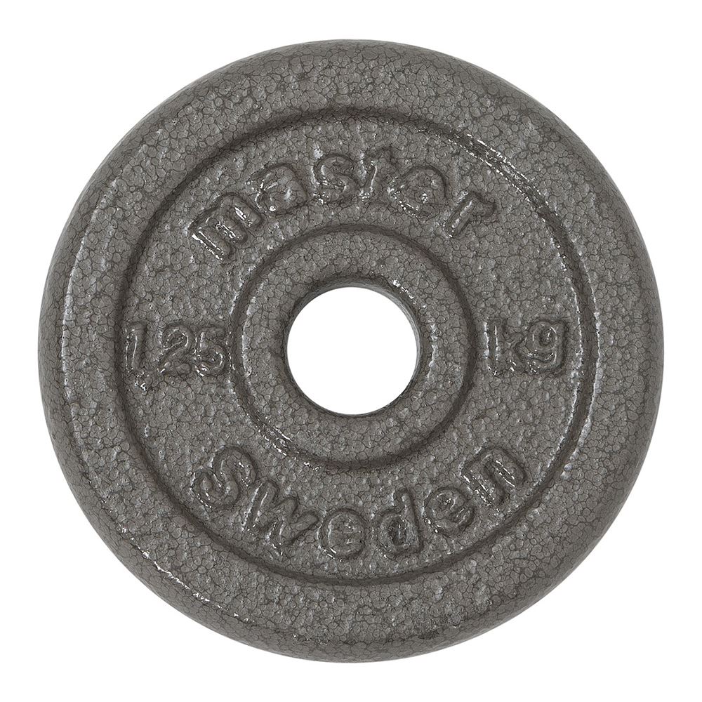 Master Fitness Skolvikt 25 mm, Viktskivor järn - 1,25 kg