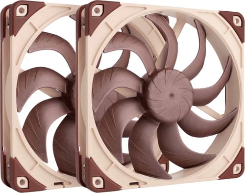Noctua NF-A14x25 G2, 140 mm, PWM -tuuletinsarja, 2 kpl, ruskea/beige