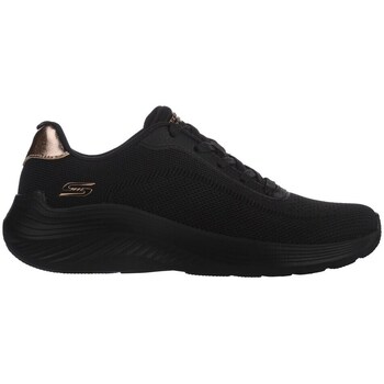 SKECHERS Matalavartiset tennarit 'BOBS SQUAD WAVES-CURRENT LOOK' roseekulta / musta