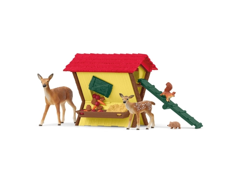 Schleich Metsän eläimiä ruokkimassa
