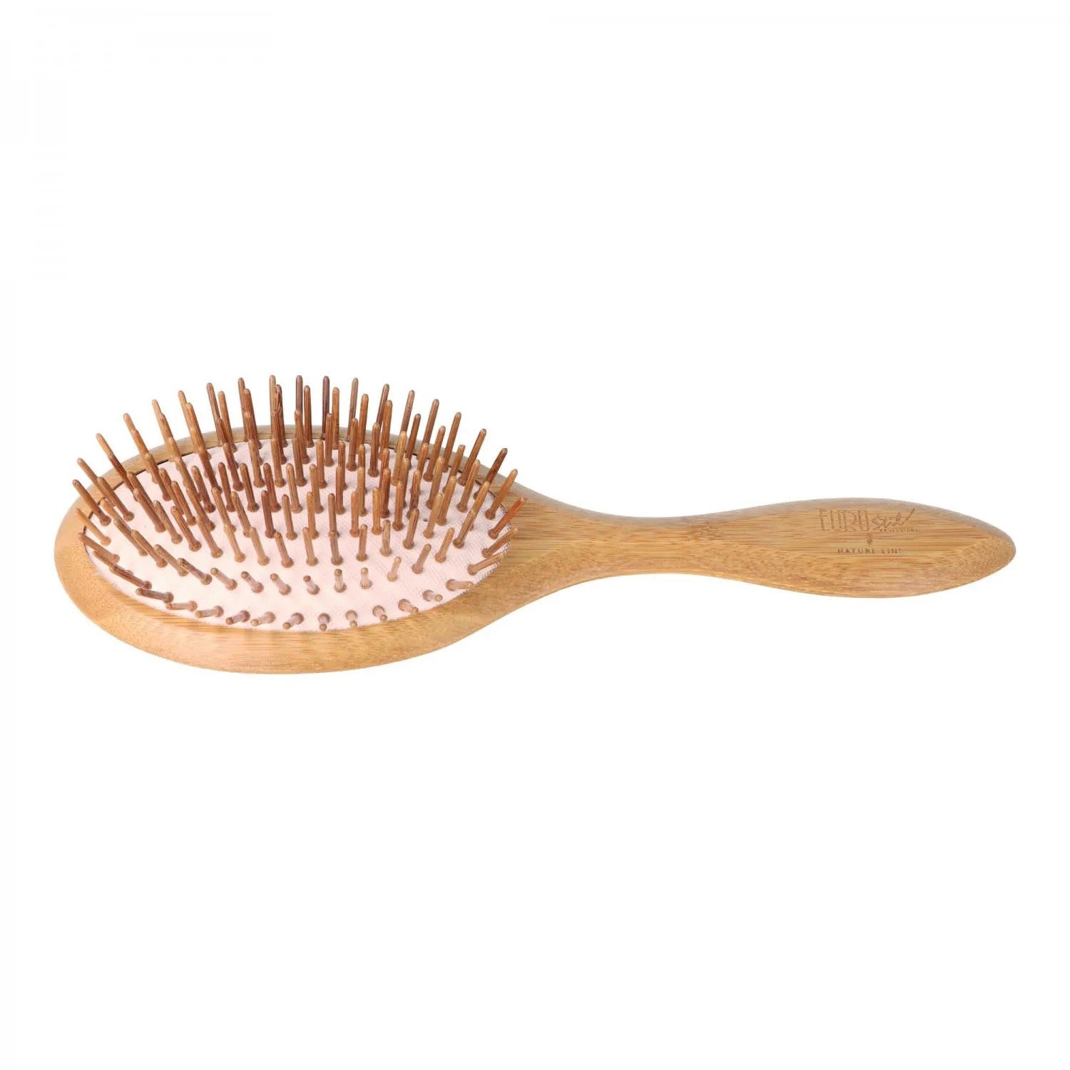 Eurostil Bamboo Bellows Oval Brush 1un