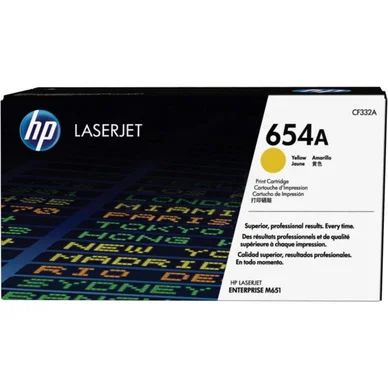 HP HP 654A Värikasetti keltainen CF332A Vastaa: N/A