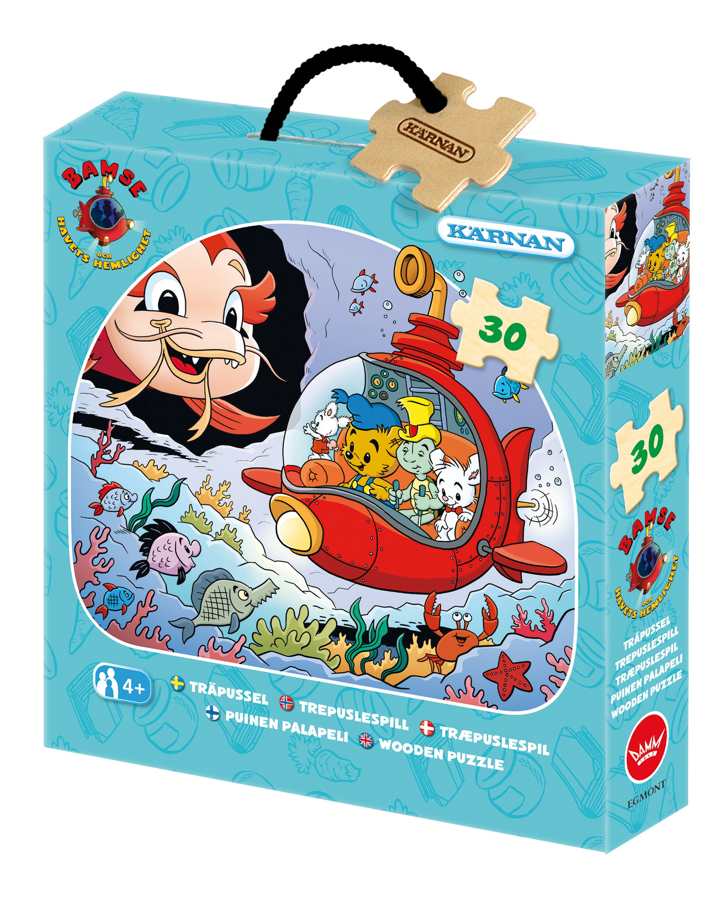 Puupalapeli Bamse ja meren salaisuudet 30 palaa, Kärnan