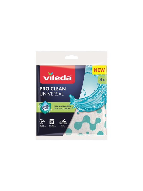Vileda Vileda Pro Clean 4-pack 179370 Vastaa: N/A