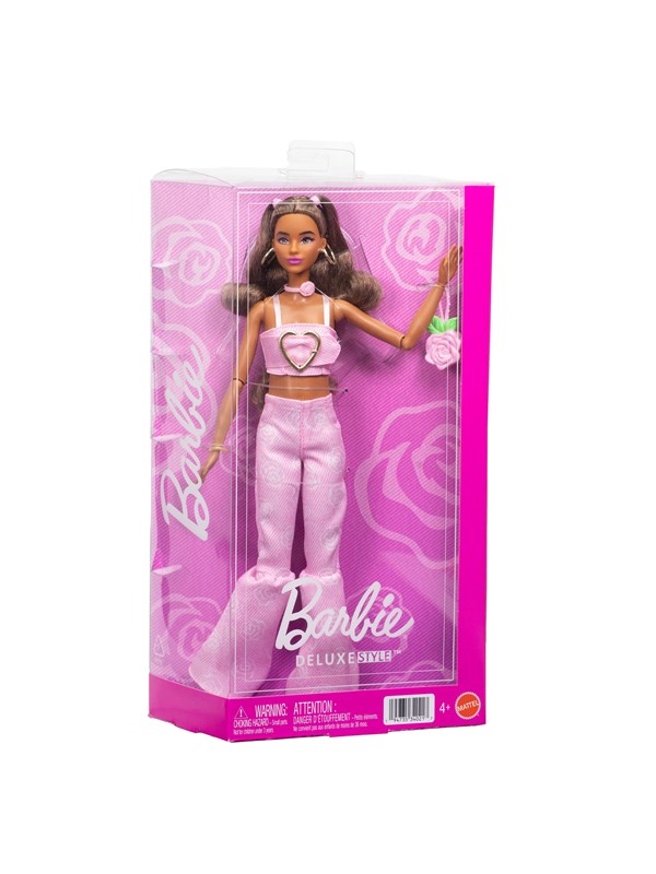 Barbie Deluxe -nukke ja farkkutähtikuvioinen mekko