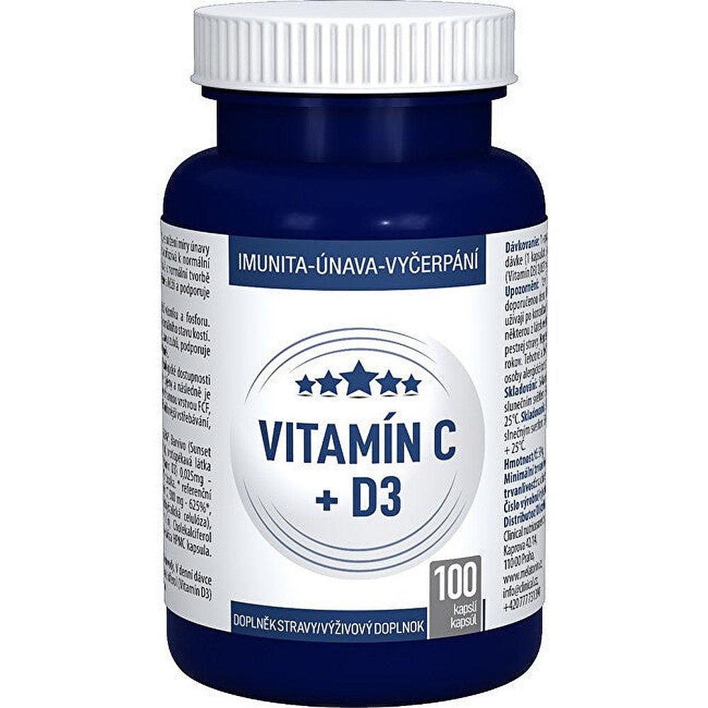Clinical Vitamina C + D3 100 Capsule — Integratore vitamine