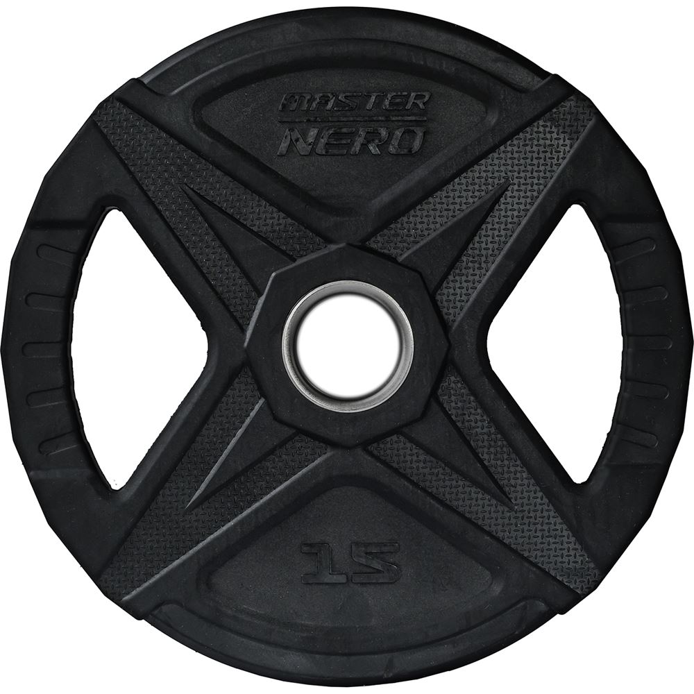 Master Fitness Nero Rubber Plate, Viktskivor gummerade - 15 kg