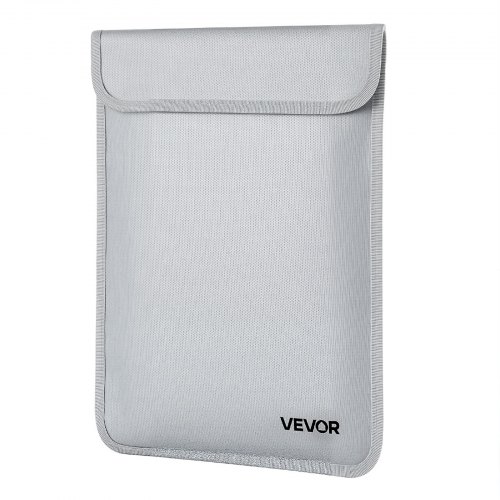 VEVOR Fireproof Document Bag, 1200 °F Heat Insulated Fireproof & Waterproof Bag with Smooth Zipper, Portable File Storage Organizer Home Office Travel Use, for Passports, Important Documents, Files