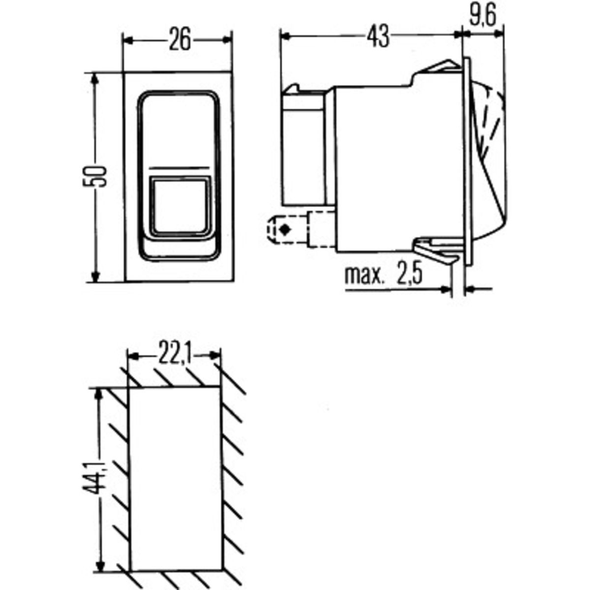 Kytkin HELLA 6FH 004 570-101