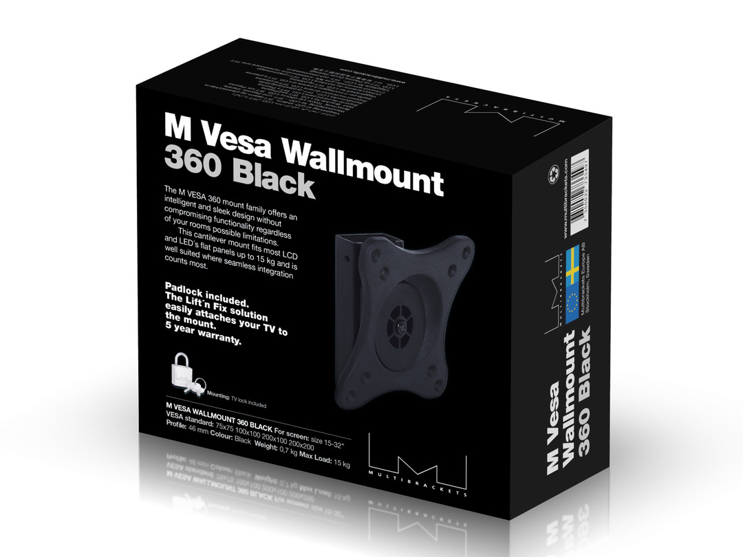 Multibrackets Vesa Wallmount 360 15–40"