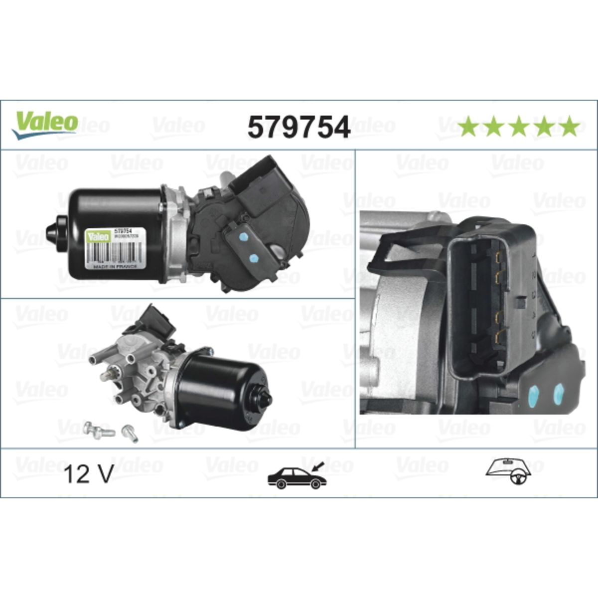 Pyyhkijän moottori VALEO 579754