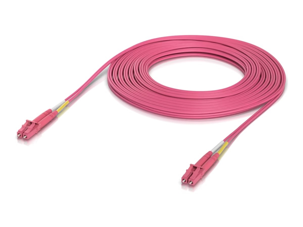 Ubiquiti UniFi OM4 Duplex LC UPC Fiber Patch Cable 10m - Pinkki - 10m