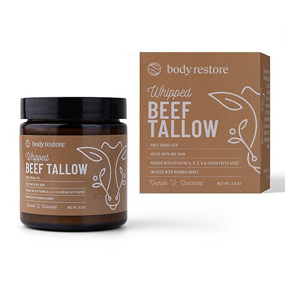 Body Restore Whipped Beef Tallow Balm Unscented ravitseva vartalovoide ilman hajusteita 71 g