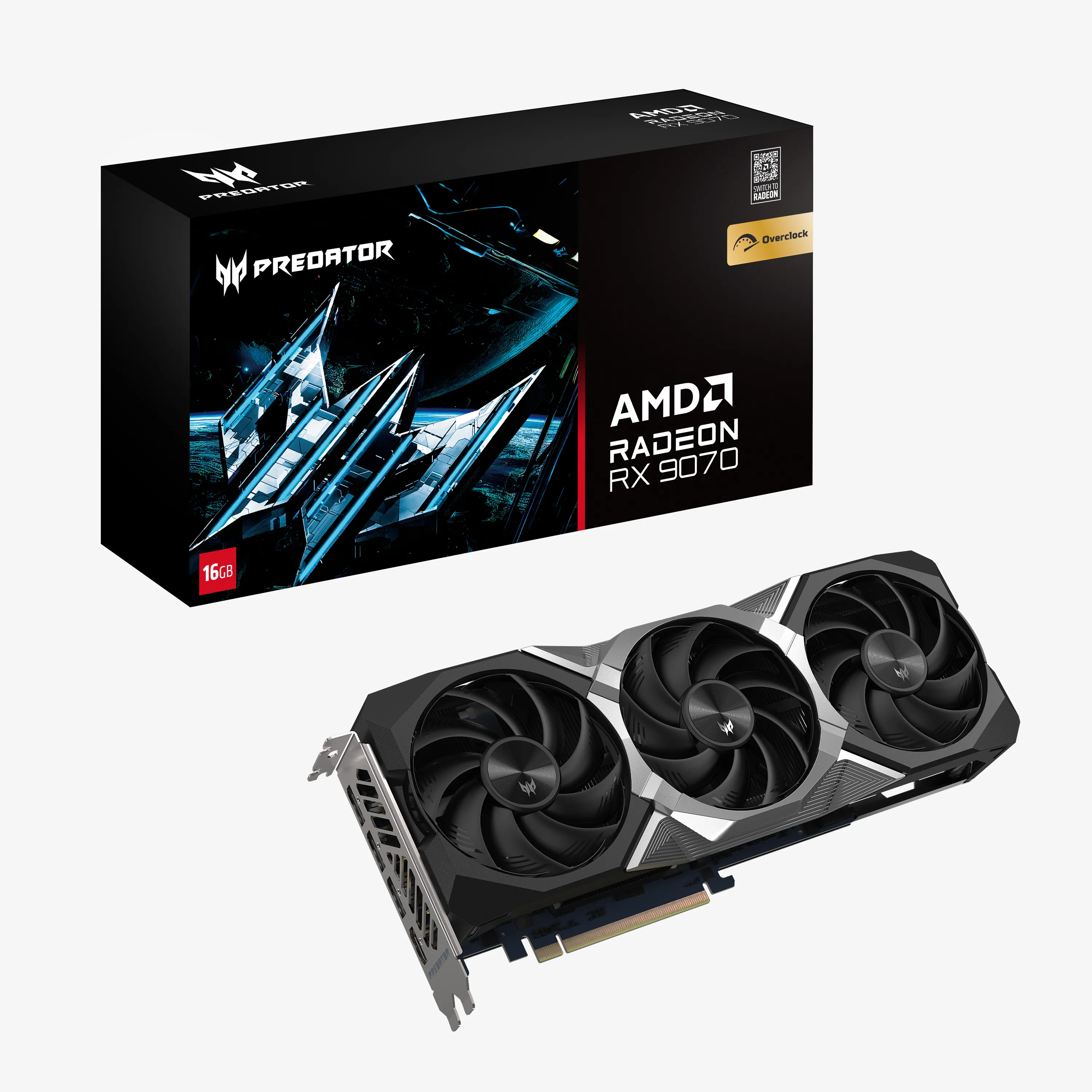 Acer Radeon RX 9070 Predator Bifrost OC - 16GB GDDR6 RAM - Näytönohjaimet