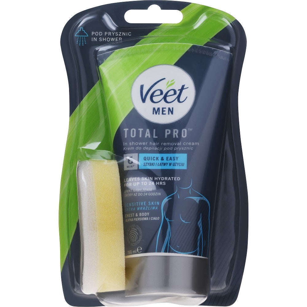 Veet MEN suihkukarvanpoistovoide miehille herkälle iholle 150 ml