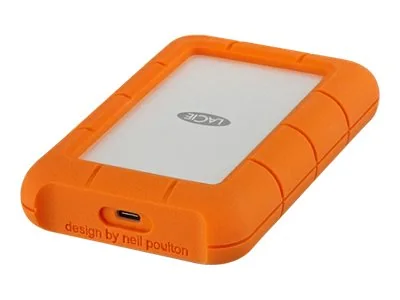 LaCie Rugged USB-C, 4 TB, 2.5, 3.2 Gen 1 (3.1 Gen 1), 5400 RPM, Oranssi, Hopea