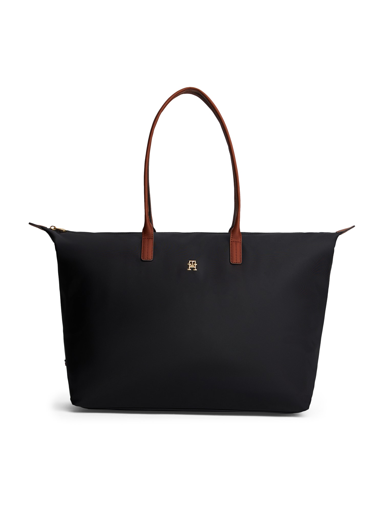 TOMMY HILFIGER Ostoskassi 'Popette' konjakki / musta