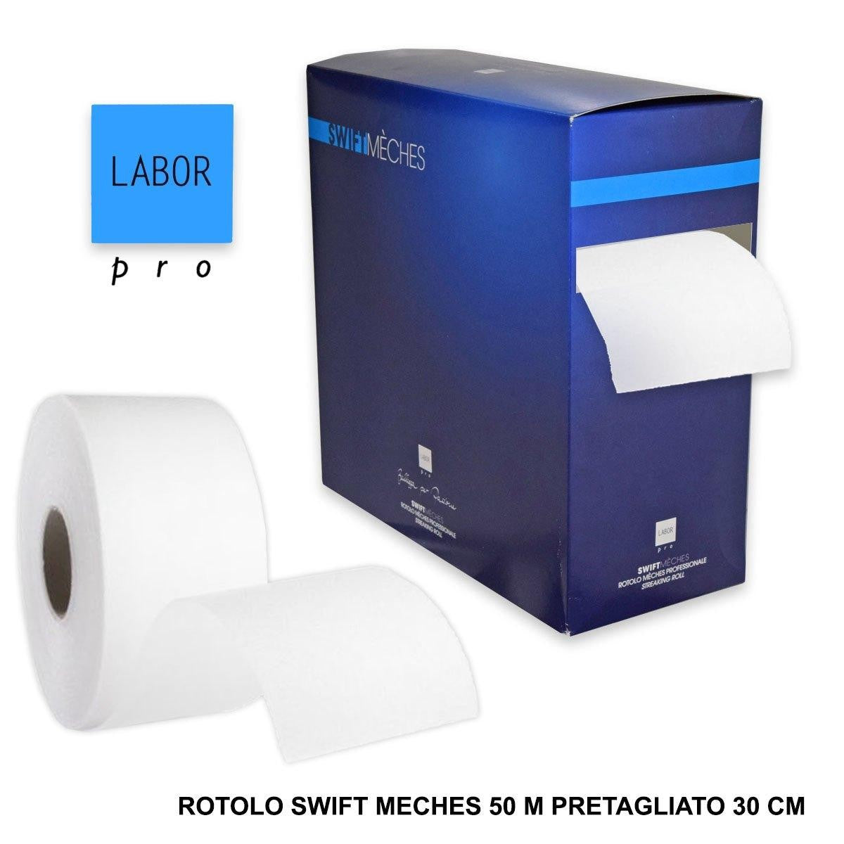 Labor Rotolo Swift Meches 50 mt Pretagliato A 30 cm — Rotolo per meches