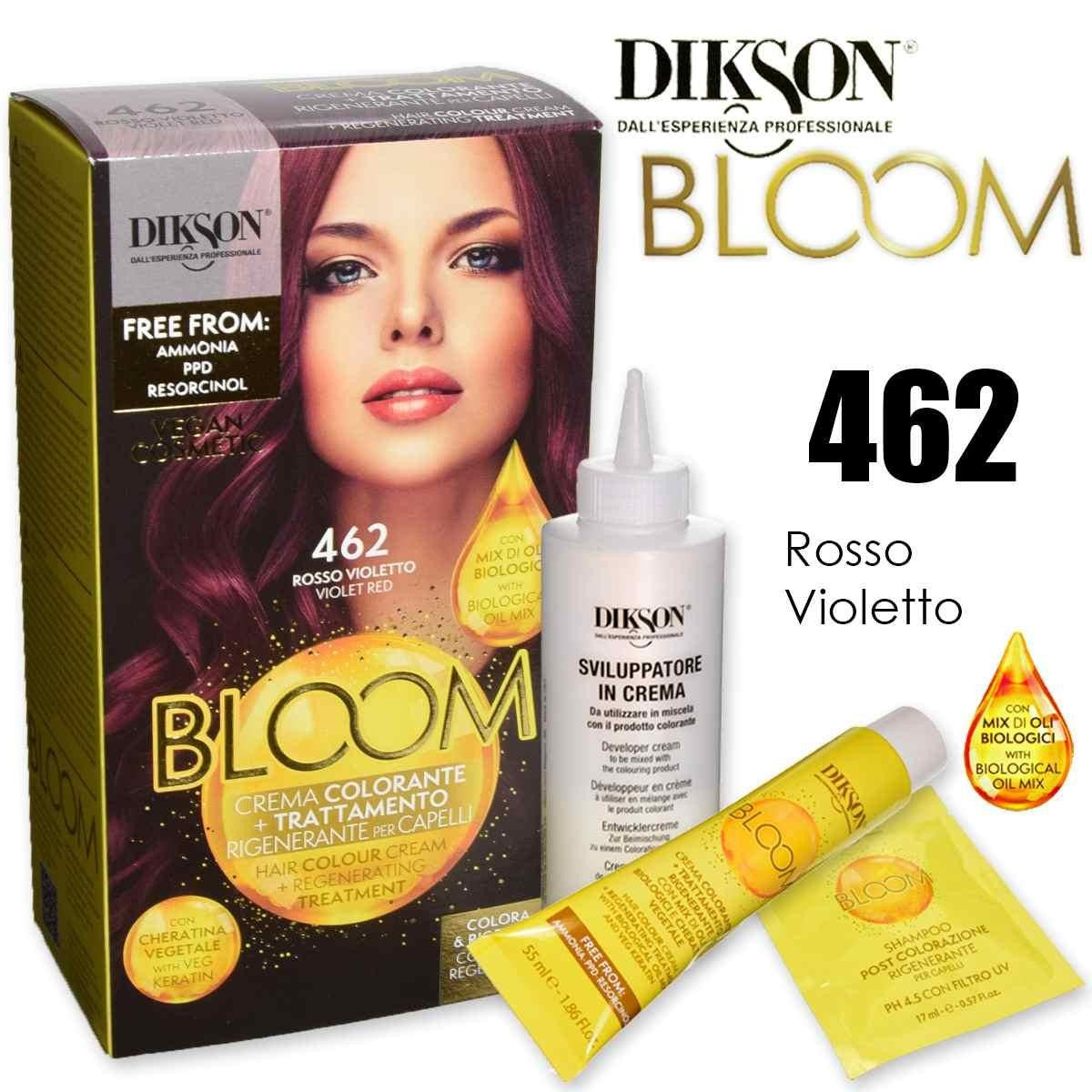 Dikson Bloom Värivoide Keratiinilla 462 Punavioletti