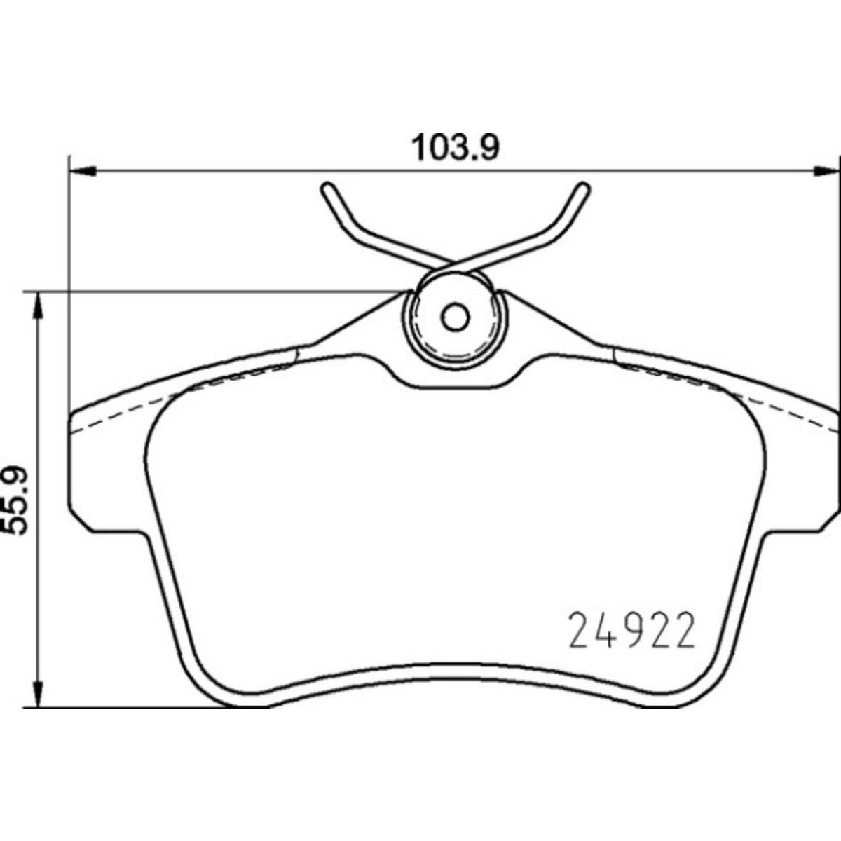 Jarrupalat, levyjarru BREMBO P 06 102