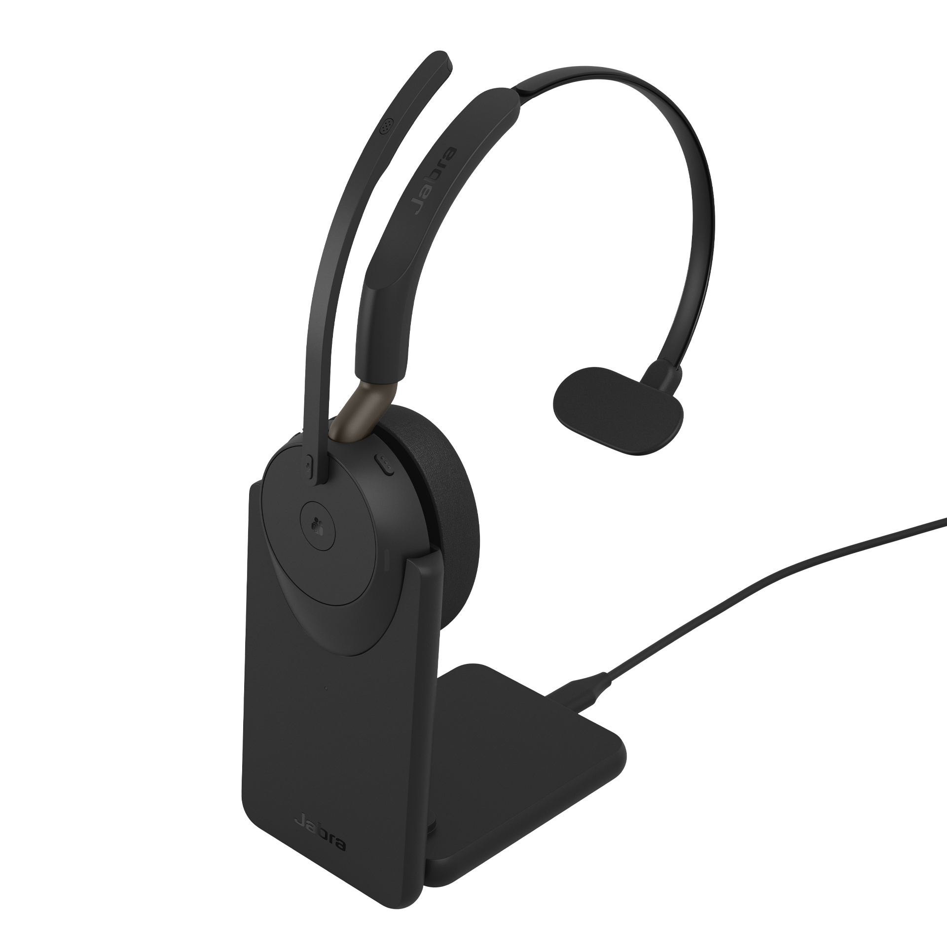 Jabra Evolve3 65 MS - USB-A with Dongle - Mono (Incl. Charging Stand)
