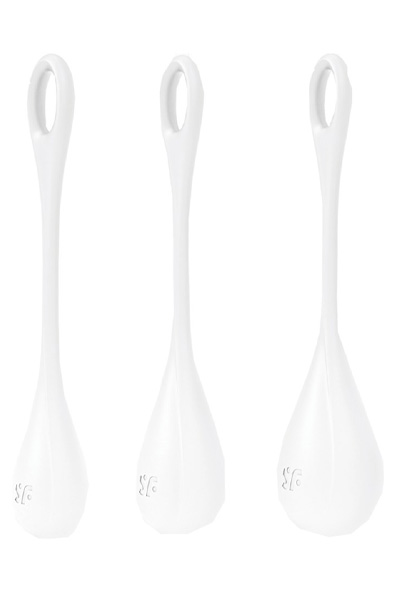 Yoni Power 1 Balls Training Set White Geishakuulat