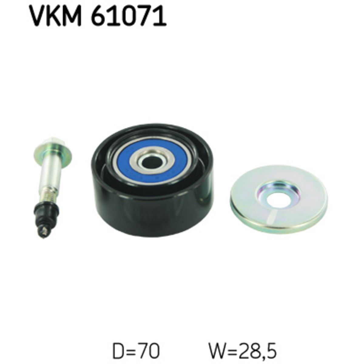 Ohjainrulla, moniurahihna SKF VKM 61071