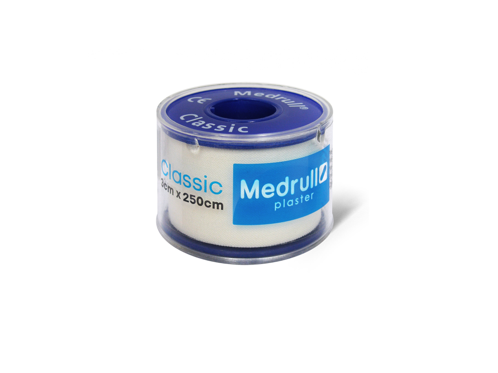 Medrull Classic kiinnelaastari valkoinen 3cmx250cm 1 kpl