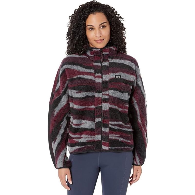 Mountain Hardwear HiCamp Fleece Full Zip Hoodyn Cocoa Red Lands - M