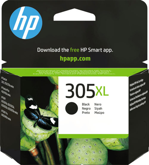 HP 305XL riittoisa musta alkuperäinen mustekasetti, Korkea (XL) värintuotto, Musta, Väriainepohjainen muste, 4 ml, 1 kpl, 300 sivua