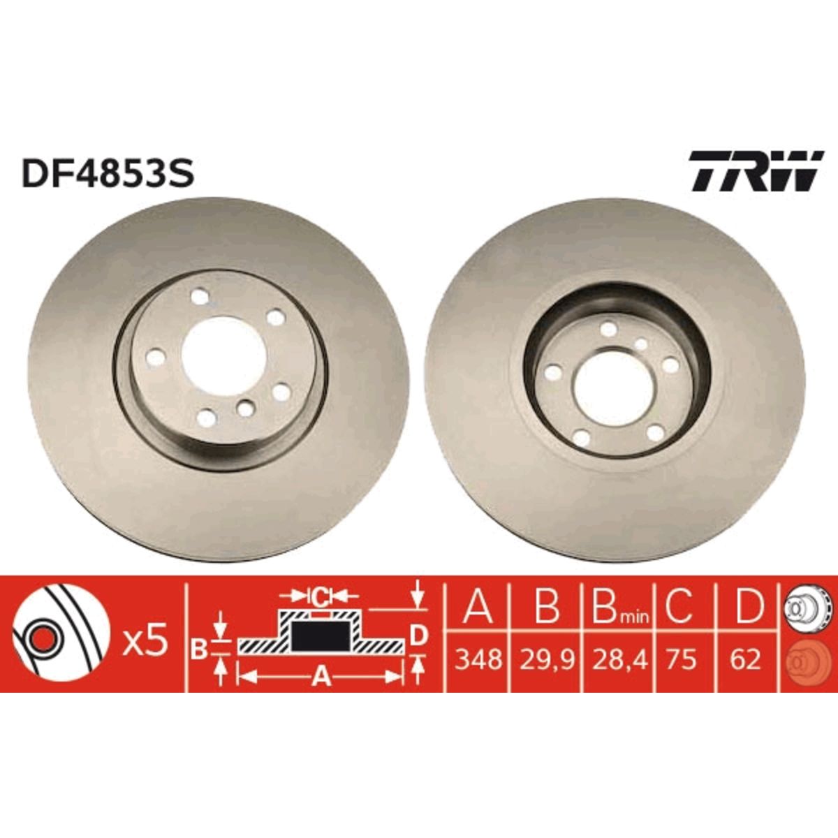 Jarrulevy TRW DF4853S