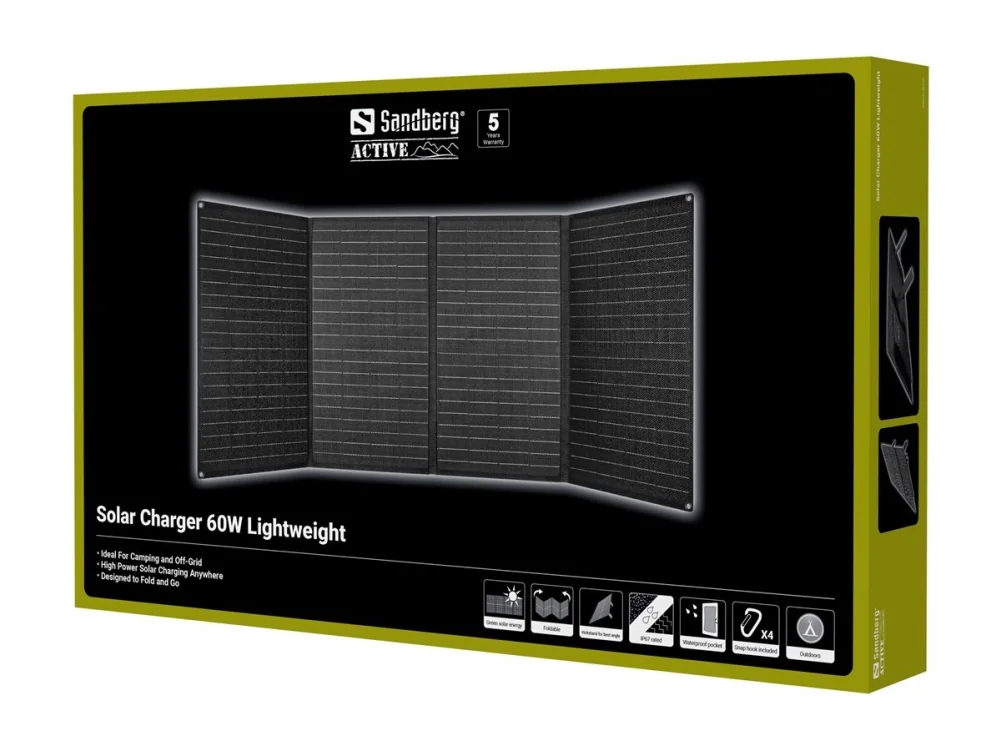 Sandberg Solar Charger 60W Lightweight