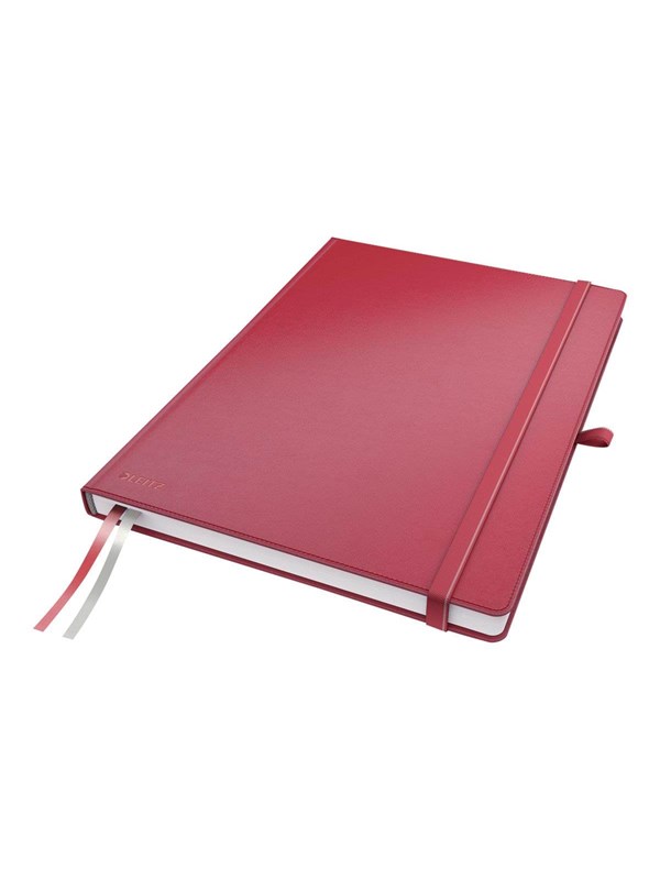 Leitz Muistikirja Complete A4 ruudut 96g 80 ark., Punainen, A4, 80 arkkia, 96 g/m², Neliöpaperi, Kovakantinen