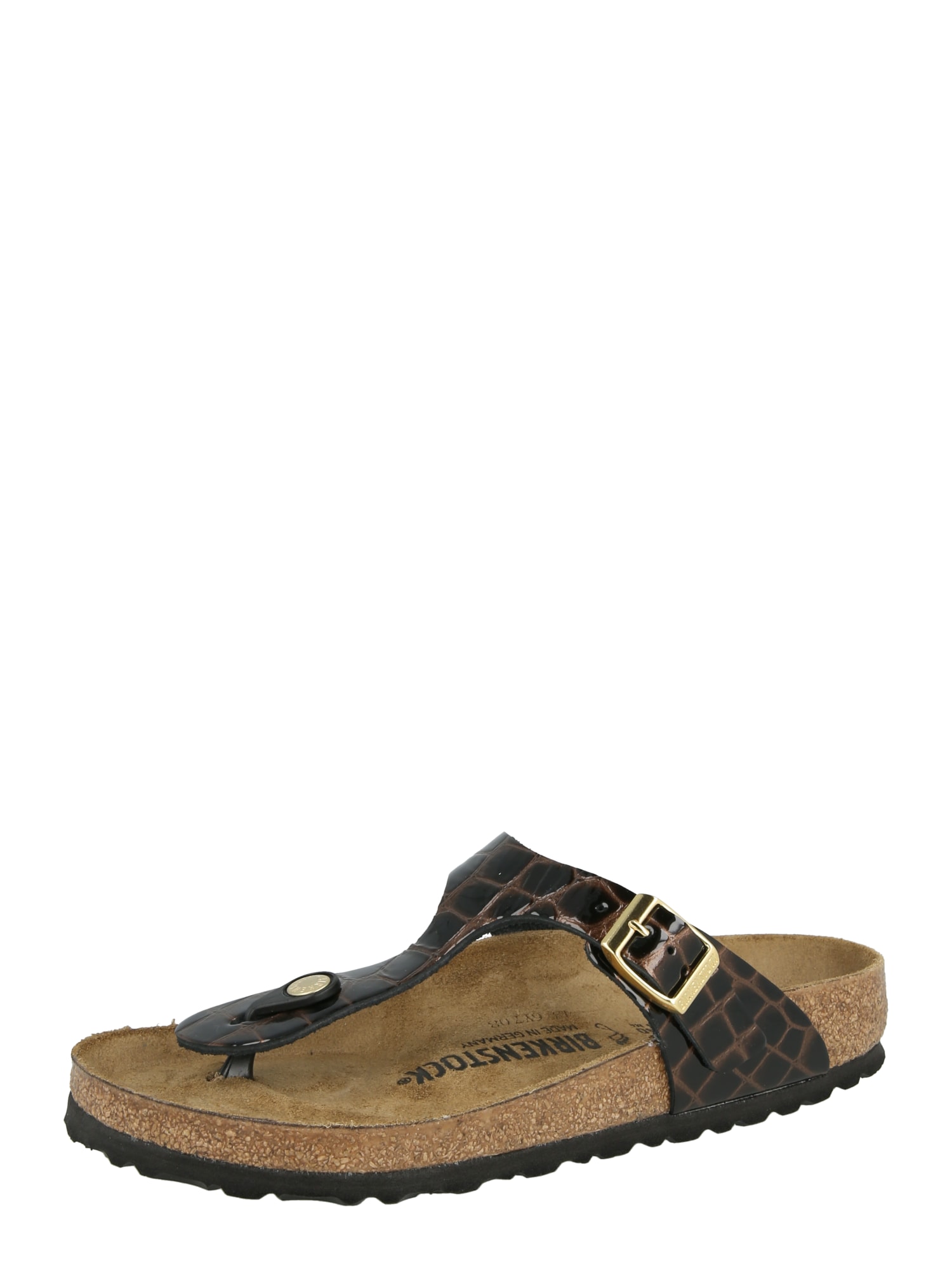 BIRKENSTOCK Varvastossut 'Gizeh' ruskea / musta