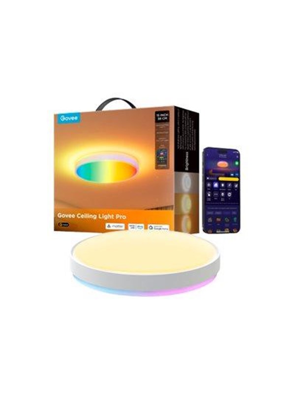 Govee Pro - ceiling lamp - LED - RGBICWW - 2700-6500 K - round