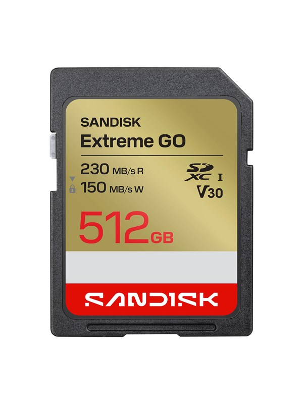 SanDisk Extreme GO 512 Gt SDXC UHS-I U3 V30 -muistikortti