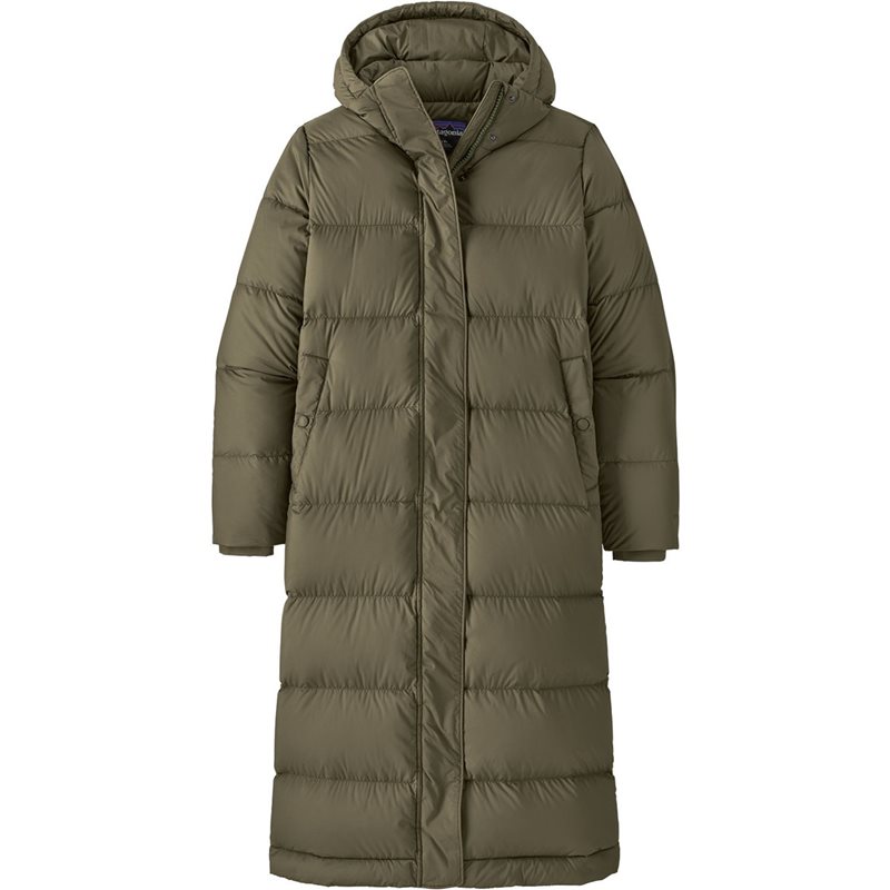 Patagonia W's Silent Down Long Parka Basin Green - S