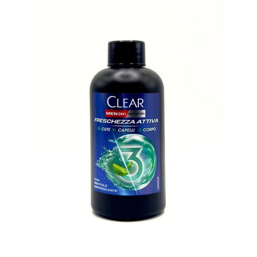 Clear Miehille tarkoitettu 3-in-1 aktiivisen raikkauden hilseenshampoo 100 ml