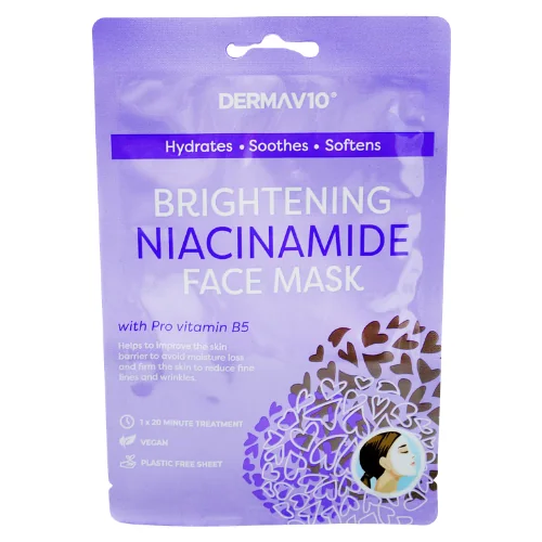 Derma V10 Brightening Niacinamide Kirkastava Kangasnaamio